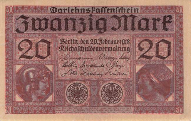 20 Mark Serie B ro 55 1918